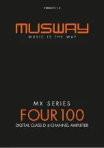 Предварительный просмотр 1 страницы Musway FOUR100 Manual