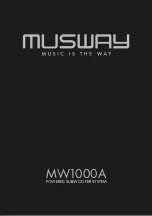 Musway MW1000A User Manual предпросмотр