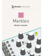 Mutable Instruments Marbles Quick Start Manual предпросмотр