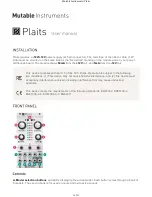 Mutable Instruments Plaits User Manual preview