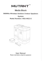 Предварительный просмотр 1 страницы Mutant MIG-WS2-S User Manual