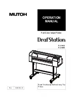 MUTOH DrafStation RJ-900X Operation Manual предпросмотр