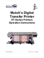 MUTOH DT-Series Operation Instructions Manual предпросмотр