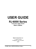 Предварительный просмотр 2 страницы MUTOH Falcon Graphics RJ-6000 Series User Manual