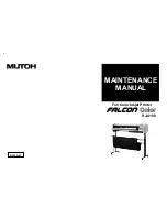 MUTOH Falcon RJ-4100 Maintenance Manual предпросмотр