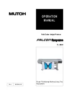 MUTOH Falcon RJ-8000 Operation Manual предпросмотр