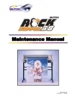 MUTOH Rockhopper 38 Maintenance Manual предпросмотр