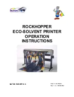 MUTOH ROCKHOPPER 48 inch Operation Instructions Manual preview