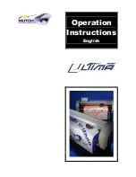 Preview for 1 page of MUTOH Ultima SC-1400D Operation Instructions Manual