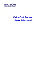 MUTOH ValueCut Series User Manual preview