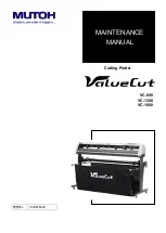 MUTOH ValueCut VC-1300 Maintenance Manual preview