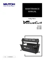 MUTOH ValueCut VC2-1300 Maintenance Manual preview