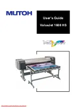 Предварительный просмотр 1 страницы MUTOH ValueJet 1608 HS User Manual