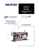 MUTOH valuejet 1614 User Manual preview