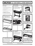 MUTOH ValueJet VJ-1204 Installation Manual предпросмотр