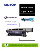 Предварительный просмотр 1 страницы MUTOH Viper TX 100 User Manual