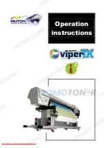 Предварительный просмотр 1 страницы MUTOH Viper TX Operation Instructions Manual