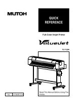 MUTOH VJ-1304 Quick Reference preview