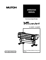 MUTOH VJ-1628TD Operation Manual предпросмотр