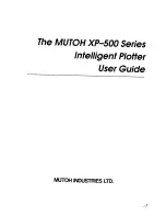 Предварительный просмотр 3 страницы MUTOH XP-510 User Manual