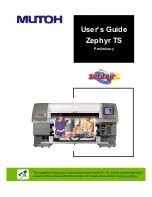 Preview for 1 page of MUTOH Zephyr TS User Manual