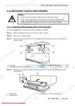 Предварительный просмотр 17 страницы Muton Falcon II RJ-8000 Operation Instructions Manual