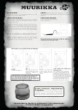 Preview for 11 page of MUURIKKA 6820 Instructions Manual