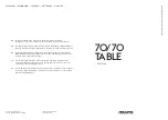 Preview for 1 page of muuto 70/70 TABLE Manual