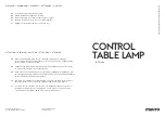 Предварительный просмотр 1 страницы muuto CONTROL TABLE LAMP TAF Studio Quick Start Manual