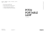 Предварительный просмотр 1 страницы muuto PITON PORTABLE LAMP Quick Start Manual