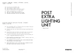 Предварительный просмотр 1 страницы muuto POST EXTRA LIGHTING UNIT Quick Start Manual