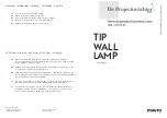 Предварительный просмотр 1 страницы muuto TIP WALL LAMP Quick Start Manual