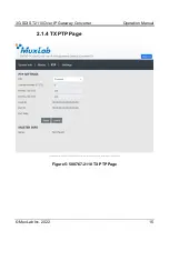 Предварительный просмотр 15 страницы MuxLab 3G-SDI ST2110 Operation Manual