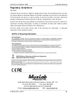 Preview for 24 page of MuxLab 500217 Operation Manual