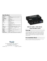 MuxLab 500425 Quick Installation Manual preview