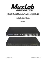 Предварительный просмотр 1 страницы MuxLab 500441 Installation Manual