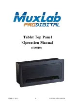 Предварительный просмотр 1 страницы MuxLab 500610 Operation Manual