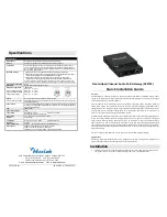 MuxLab 500765 Quick Installation Manual preview