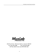 Preview for 47 page of MuxLab MuxStream 500930 Operation Manual