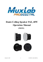 MuxLab Prodigital 500221 Operation Manual preview