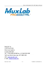 Preview for 10 page of MuxLab Prodigital 500221 Operation Manual