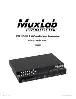 MuxLab Prodigital 500446 Operation Manual preview