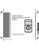 Preview for 1 page of Muza FD800 Owner'S Manual