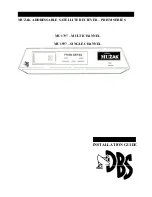 Preview for 1 page of Muzak DBS MU1597 Installation Manual