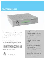 Preview for 1 page of Muzak ENCOMPASS LE2 Installation & Quick Start Manual