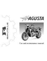 Предварительный просмотр 3 страницы MV Agusta F4 BRUTALE Use And Maintenance Manual