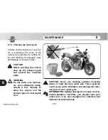 Предварительный просмотр 142 страницы MV Agusta F4 BRUTALE Use And Maintenance Manual