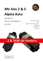 Preview for 1 page of MV Heating Airo 2 Alpine Auto Instruction Manual