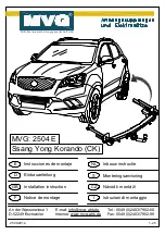 Preview for 1 page of MVG 2504 E Installation Instruction