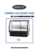 Preview for 1 page of MVP Kool-It KCD-36R Installation And Operation Manual